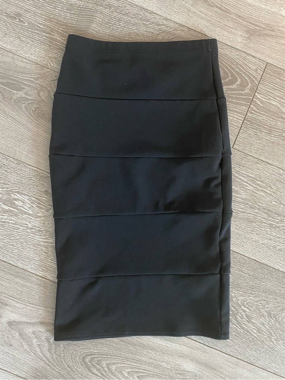 Pretty Little Thing Black Panel Pencil Skirt - Classic Workwear